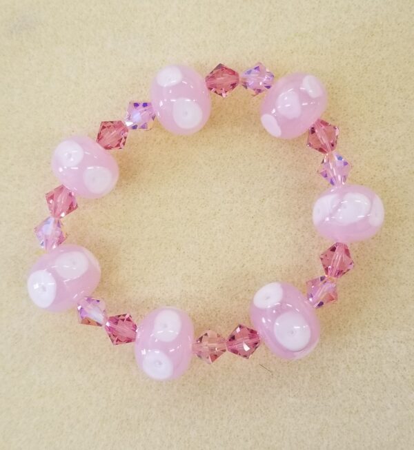 Lampwork & Swarovski bracelet