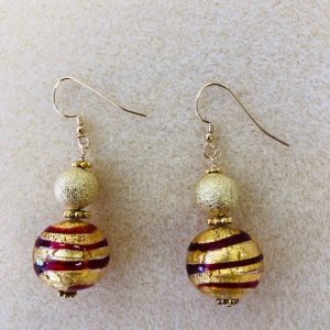 Murano red and gold