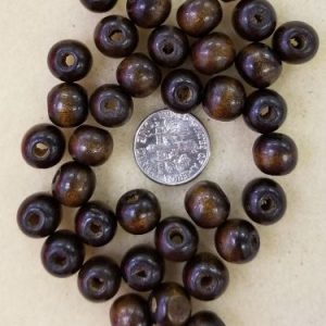 2209 sm polished wood beads