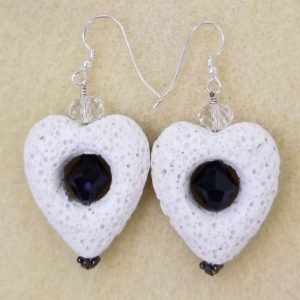 lava heart earrings