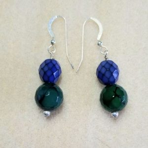 1104 blue green earrings
